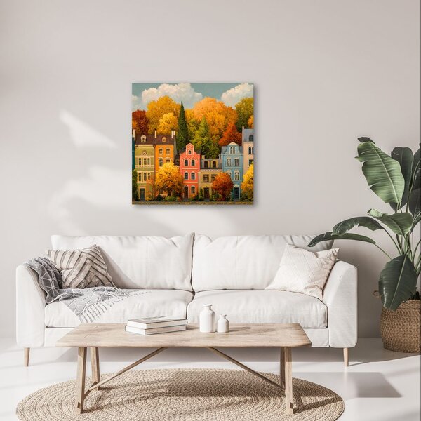 Quadro su tela – Magia della città autunnale
