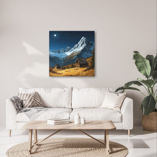 Quadro su tela – Notte festiva in montagna