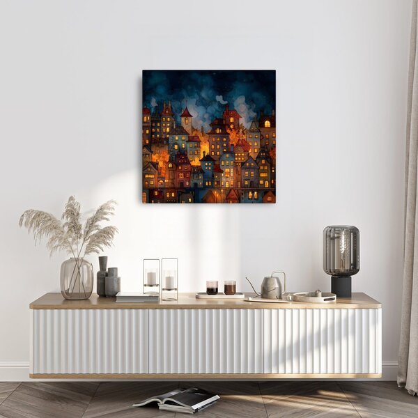 Quadro su tela – Tranquillità festiva notturna