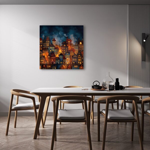 Quadro su tela – Tranquillità festiva notturna