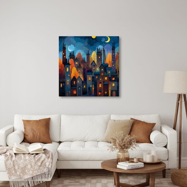 Quadro su tela – Città invernale da fiaba