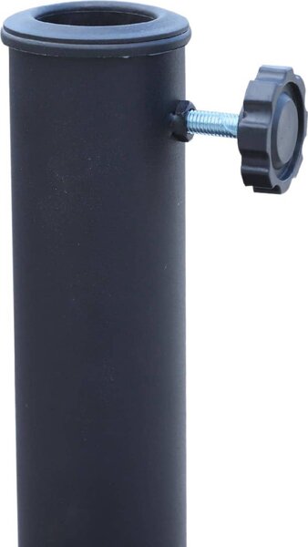 VivaGarden Base per Ombrellone da 38 mm e 4 8mm in Resina e Acciaio Nero 52 x 41cm
