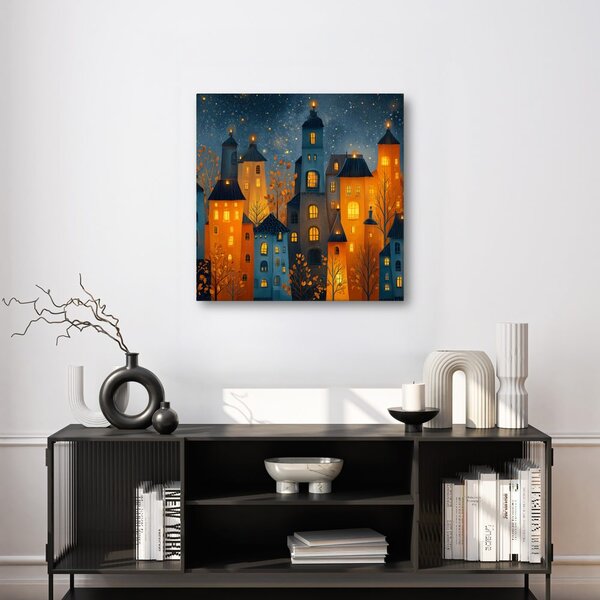 Quadro su tela – Favola urbana festiva