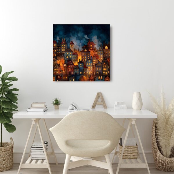Quadro su tela – Tranquillità festiva notturna