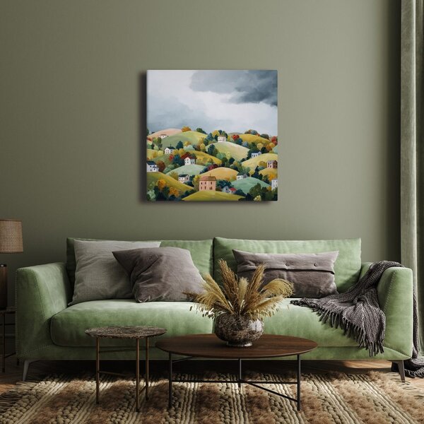 Quadro su tela – Pittoreschi villaggi autunnali