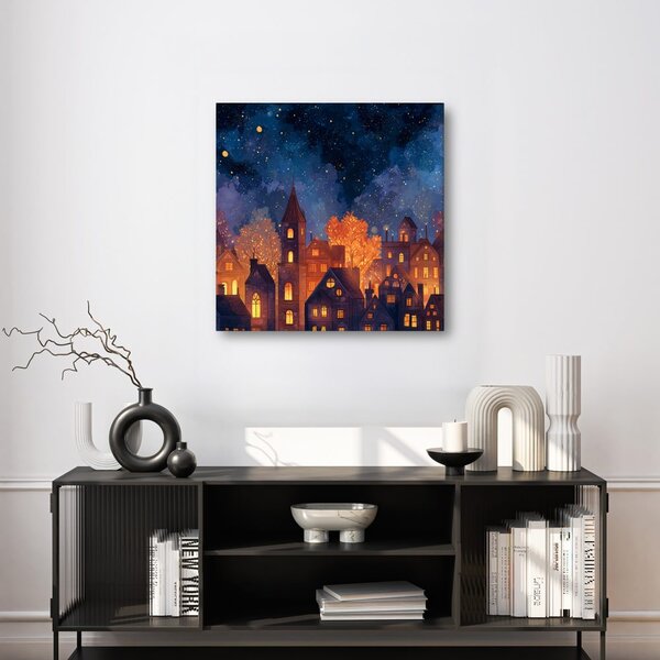 Quadro su tela – Favola notturna festiva