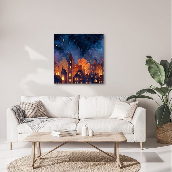 Quadro su tela – Favola notturna festiva