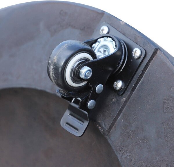 VivaGarden Base per Ombrellone da 38 mm e 4 8mm in Resina e Acciaio Nero 52 x 41cm