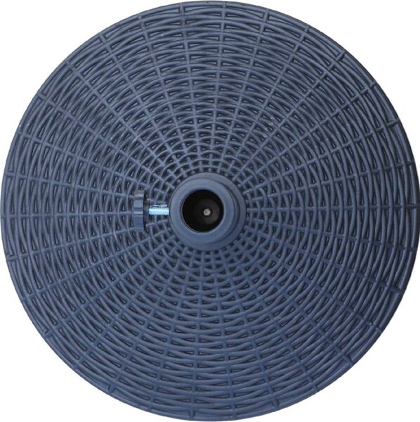 VivaGarden Base per Ombrellone da 38 mm e 4 8mm in Resina e Acciaio Nero 52 x 41cm
