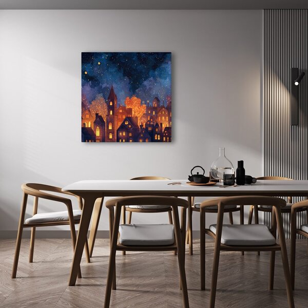 Quadro su tela – Favola notturna festiva