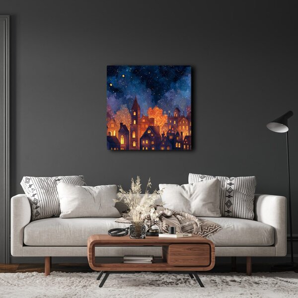Quadro su tela – Favola notturna festiva