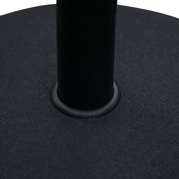 VivaGarden Base per Ombrellone da Giardino in Cemento per Ombrelloni con Palo di 35mm 38mm o 48mm Nero 50x37cm
