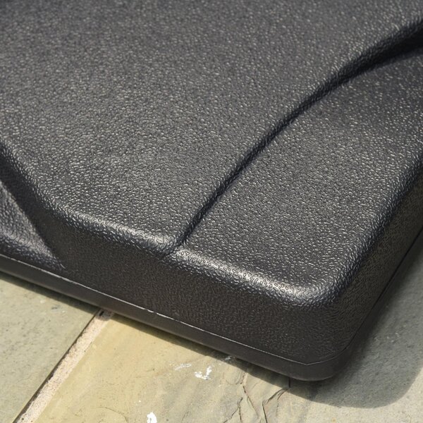 VivaGarden Base per Ombrellone in Plastica da 20kg per Pali da 30-35-38mm 41.5x41.5x35cm