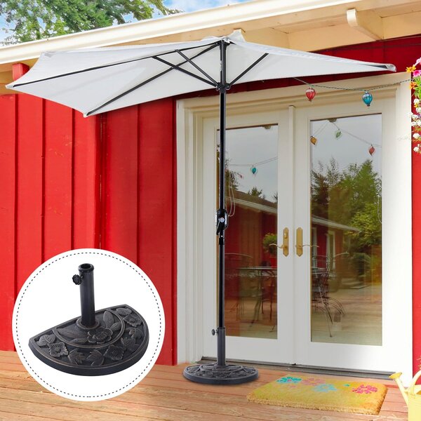 VivaGarden Base per Ombrellone in Resina Regolabile con Manopola 9 Kg