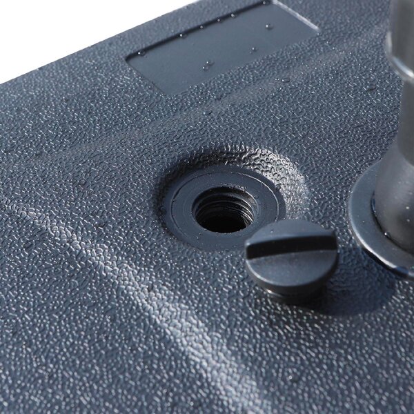 VivaGarden Base per Ombrellone Riempibile con Acqua e Sabbia HDPE Nero 46x45x26 cm