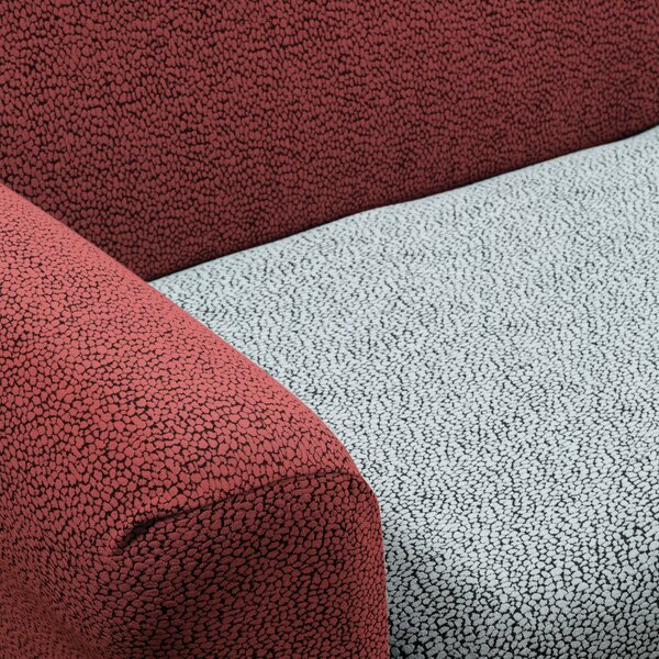 Copridivano Elasticizzato In Cotone Cosmic 4 Posti Caleffi Tinta Unita Red Caleffi