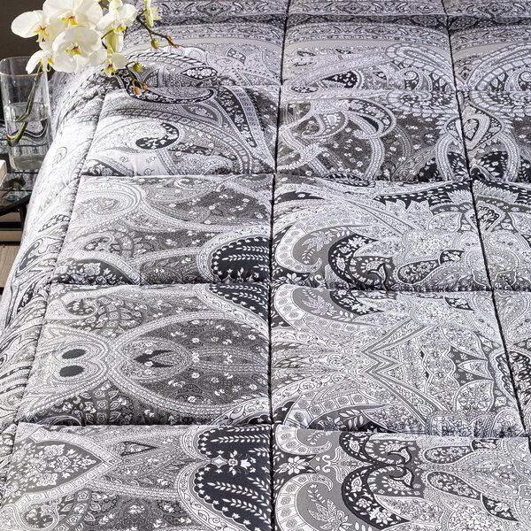 Trapunta In Cotone Barry Matrimoniale Caleffi Versailles Black Caleffi
