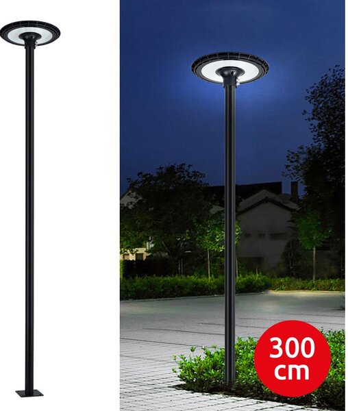 Lampione stradale da esterno Brilagi-LED con palo da 3 m URBANSPARK LED/60W/230V nero IP65