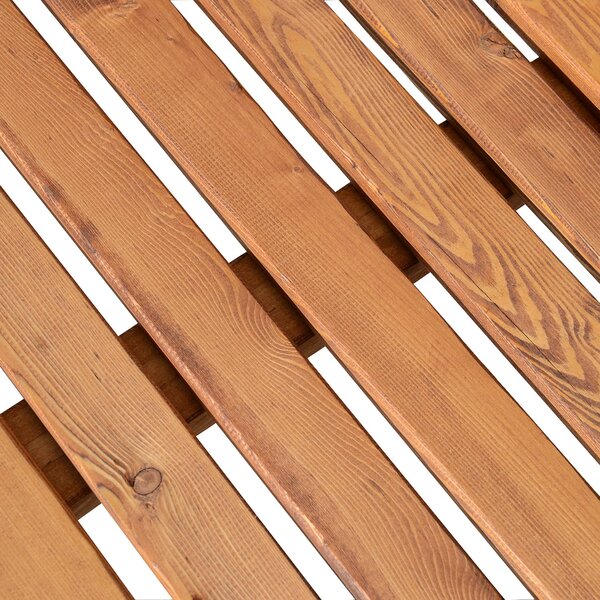 VivaGarden Dondolo da Giardino 2 Posti con Tettuccio Parasole in Legno Dimensioni 162x130x185 cm colore Crema