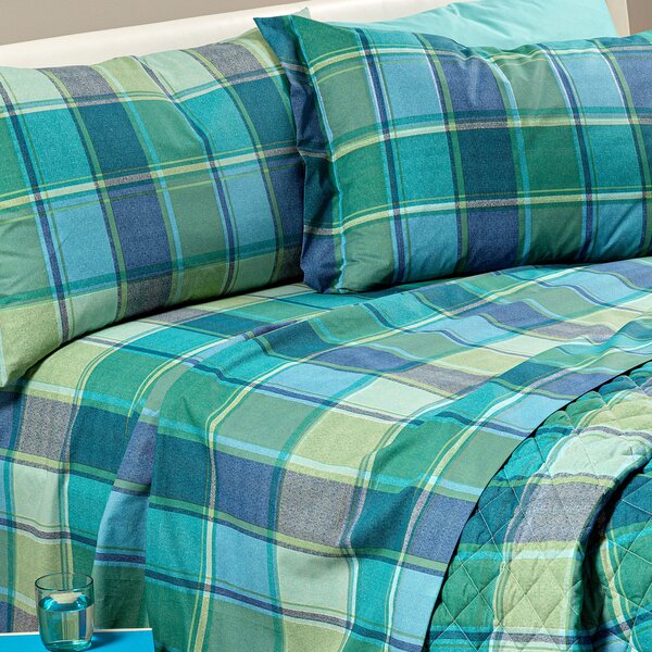 Completo Lenzuola In Cotone Tex Matrimoniale Caleffi Aria Di Luna Bluette Caleffi