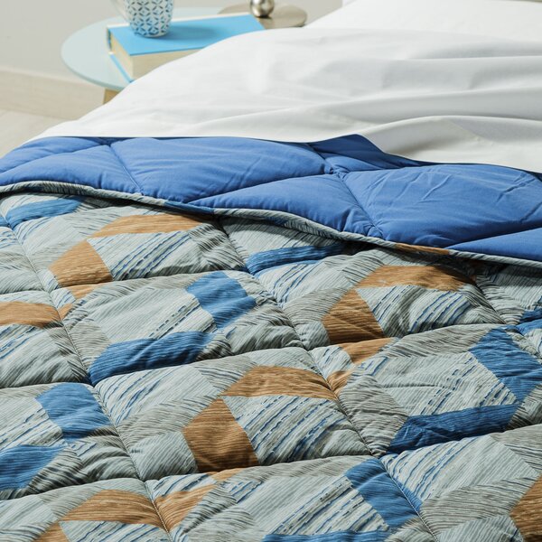 Trapunta In Cotone Tex Matrimoniale New Generation Moderno Blu Caleffi