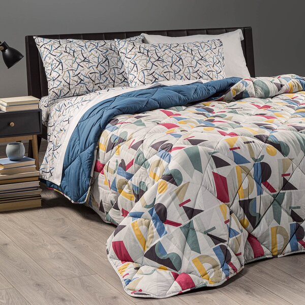 Trapunta In Cotone Dream Singolo New Generation Moderno Bluette Caleffi