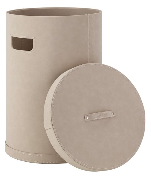 Cesta per il bucato beige in finta pelle 67,5 l Sahla M – Blomus