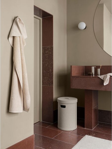 Cesta per il bucato beige in finta pelle 67,5 l Sahla M – Blomus
