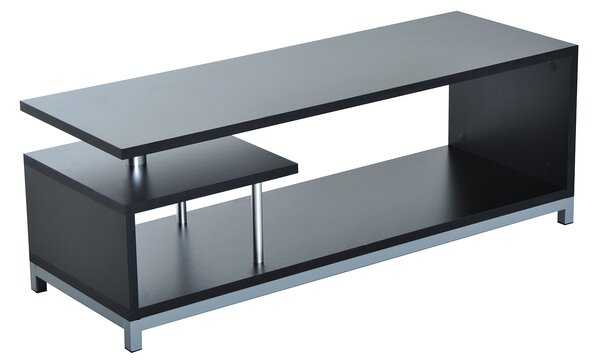 DecHome Mobile TV Moderno con Ripiano a Giorno Dimensioni 114x40x40.5cm colore Nero