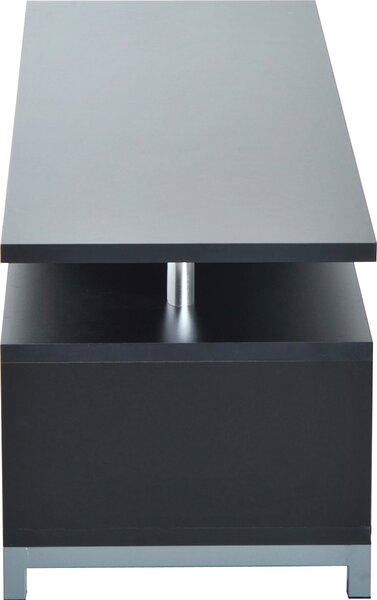DecHome Mobile TV Moderno con Ripiano a Giorno Dimensioni 114x40x40.5cm colore Nero