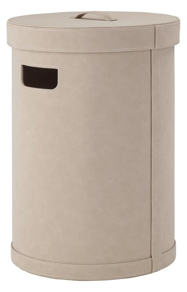 Cesta per il bucato beige in finta pelle 67,5 l Sahla M – Blomus