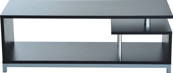 DecHome Mobile TV Moderno con Ripiano a Giorno Dimensioni 114x40x40.5cm colore Nero
