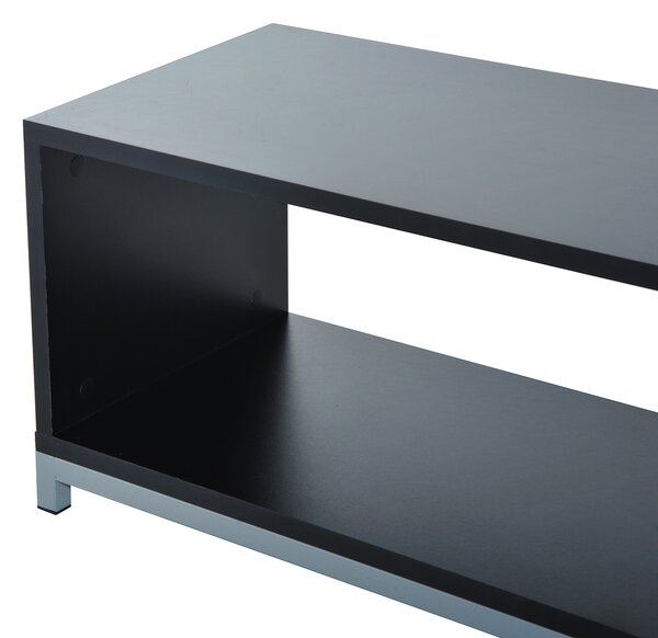 DecHome Mobile TV Moderno con Ripiano a Giorno Dimensioni 114x40x40.5cm colore Nero