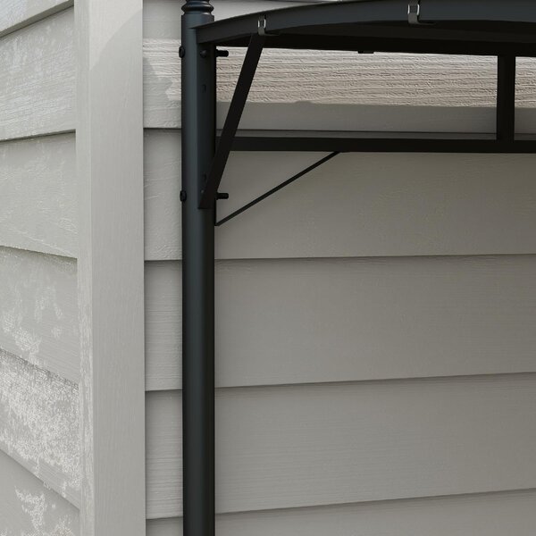 VivaGarden Pergola da Esterno in Metallo/Poliestere 4x3x2/2,62 cm colore Grigio Scuro