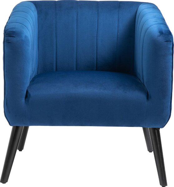 DecHome Poltrona Stile Scandinavo in Tessuto Velluto Dimensioni 71x49x94 cm colore Blu