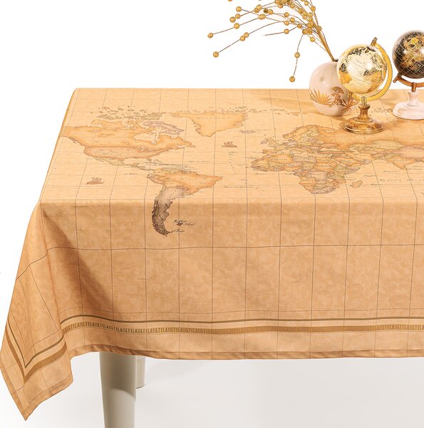 Tovaglia Da Cucina In Cotone Geo Classic World CM. 150X180 Alviero Martini 1A Classe Geo Caleffi