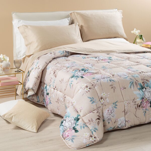 Trapunta In Raso Di Cotone Beautiful Matrimoniale Dreaming Floreale Caleffi