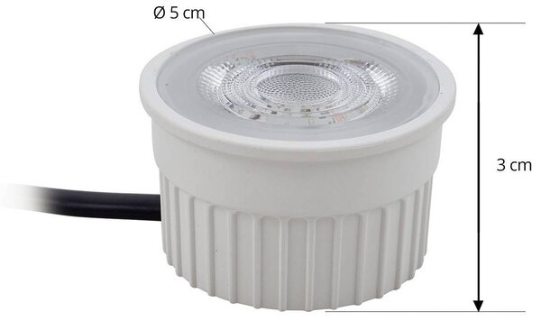 Prios Faretto da incasso a soffitto Fibur con modulo LED, beige, set 10 pezzi PRIOS, dimmerabile, Crema / Ambra, Soggiorno / Sala da pranzo, Metallo, Moderno