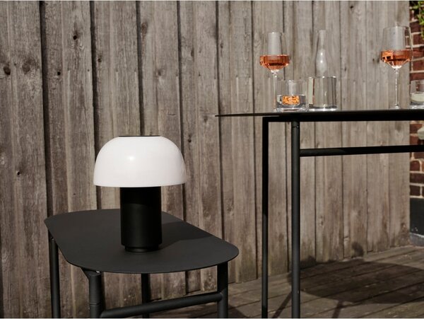 Tavolo da pranzo rotondo in metallo nero ø 70 cm Disc - Zone