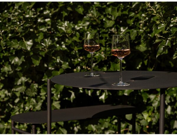 Tavolo da pranzo rotondo in metallo nero ø 70 cm Disc - Zone