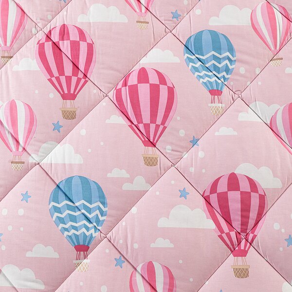 Trapunta In Cotone Star Singolo Caleffi Kids Ragazza Rosa Caleffi