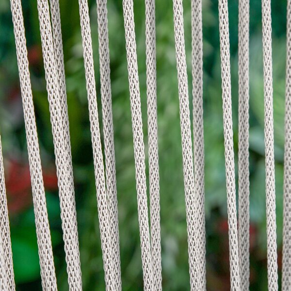 VivaGarden Salotto da Giardino con 2 Poltrone e Tavolino con Cuscini in Rattan PE colore Bianco Crema