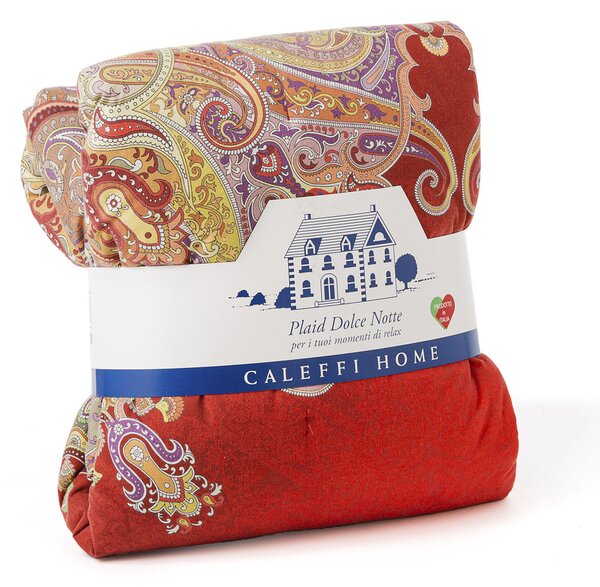 Plaid In Cotone Dolce Notte Microfibra CM. 130X170 Caleffi Home Caleffi