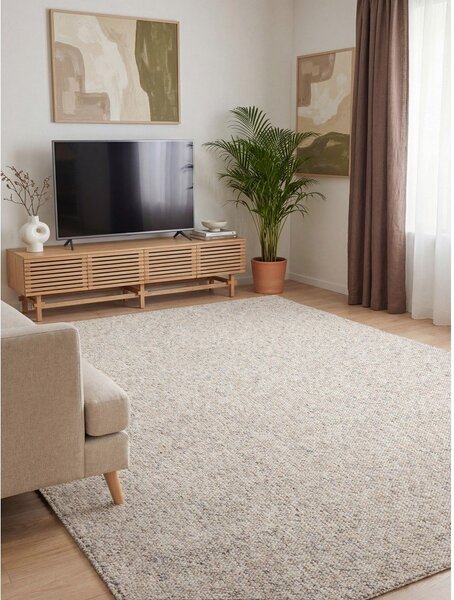 Tappeto grigio/color crema lavabile 80x150 cm Rocco Dark Cream – Elle Decoration