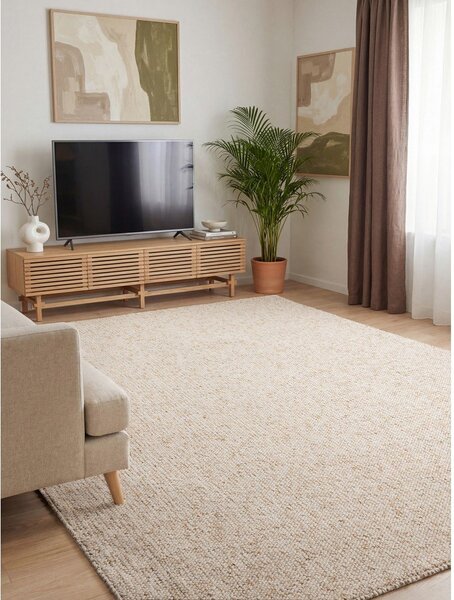 Tappeto color crema lavabile 120x170 cm Rocco Cream – Elle Decoration