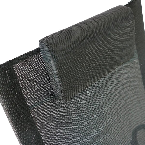 VivaGarden Sdraio a Dondolo da Giardino in Acciaio Dimensioni 105x62x88 cm colore Nero