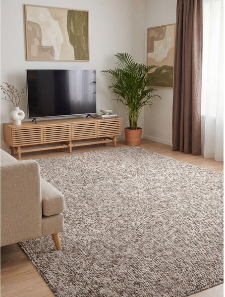 Tappeto grigio lavabile 120x170 cm Rocco Taupe – Elle Decoration