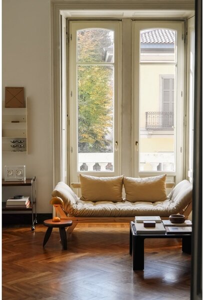 Divano variabile Naturale Chiaro/Verde Oliva Bebop - Karup Design