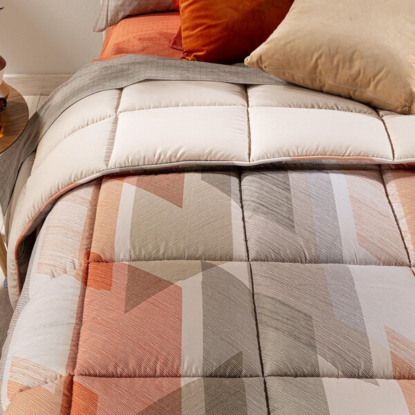 Trapunta In Microfibra Textile Singolo Modern Geometrico Ambra Caleffi