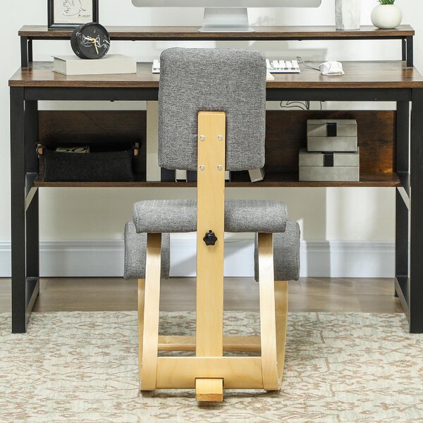 Icon Space Sedia Posturale con Schienale in Tessuto colore Grigio
